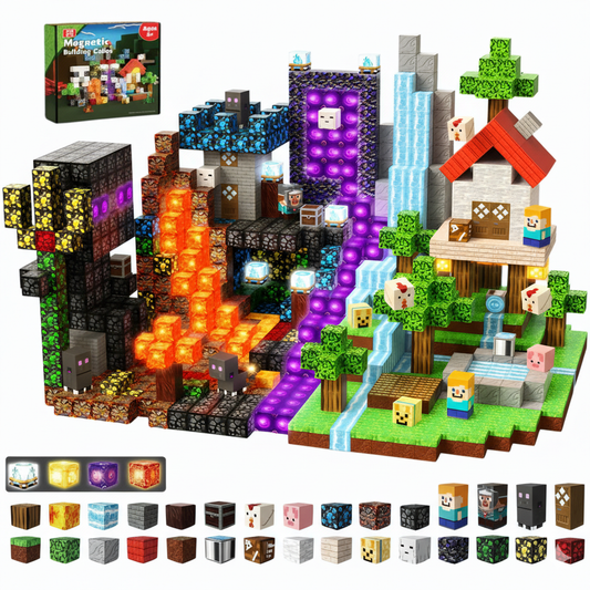 MagnoBlox - Magnetic STEM Building Blocks (200 Pcs)